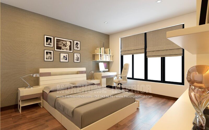 Giường ngủ chung cư gỗ công nghiệp Giường ngủ chung cư gỗ công nghiệp