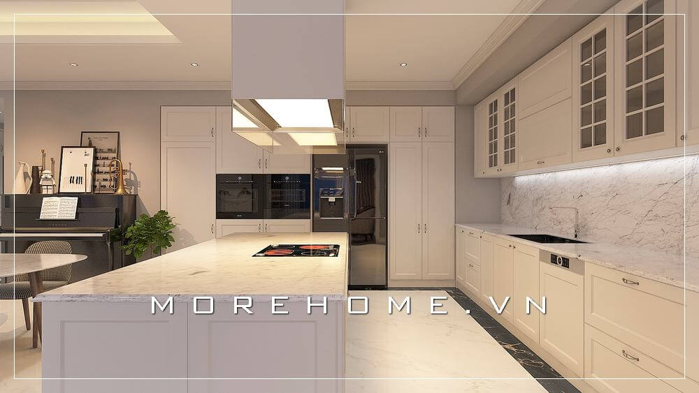 Tham khảo những mẫu bố trí tủ bếp chung cư đẹp nhất