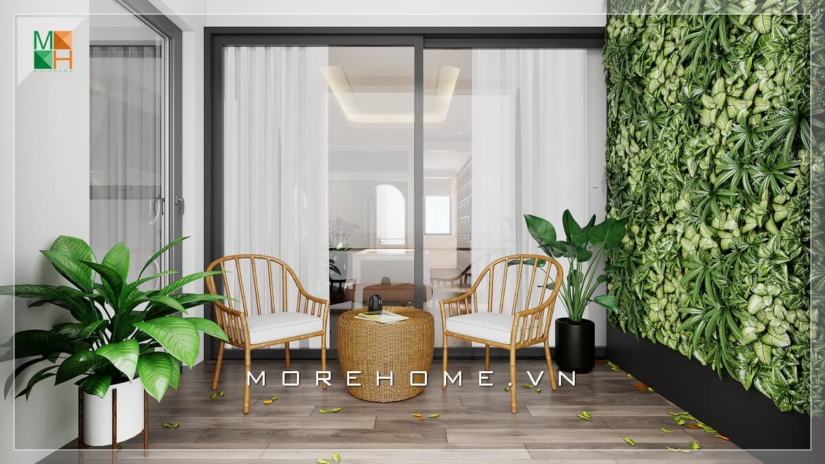 Sự lôi cuốn từ cái nhìn đầu tiên đầy ấn tượng của lối thiết kế ban công đẹp, nhiều cây xanh mát hiện đại thông thoáng dành cho chung cư, nhà phố, biệt thự.