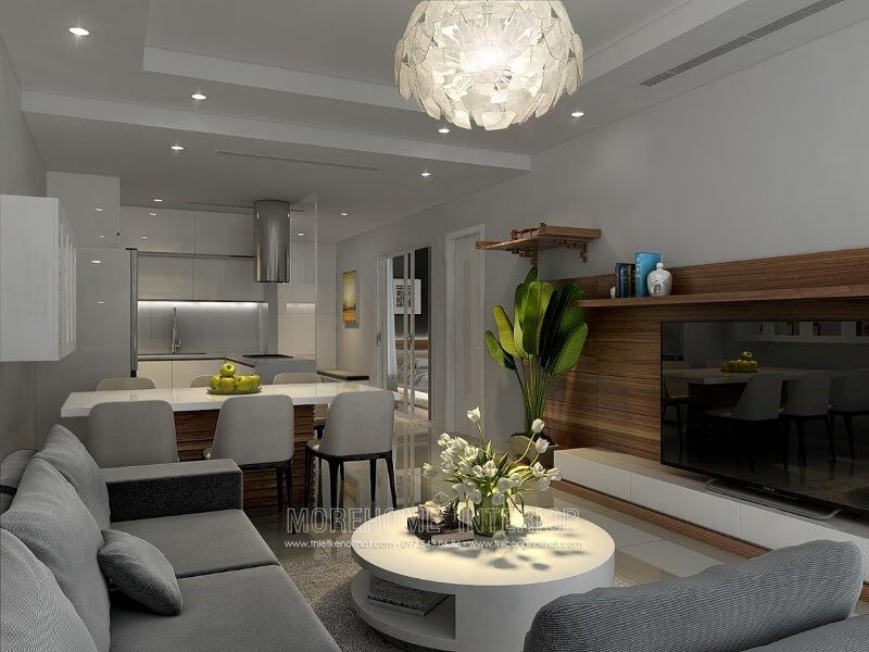 Mẫu bàn trà MH-HD056 đẹp với kiểu dáng hình tròn màu sắc trang nhã tô điểm cho không gian nhà phố nhỏ